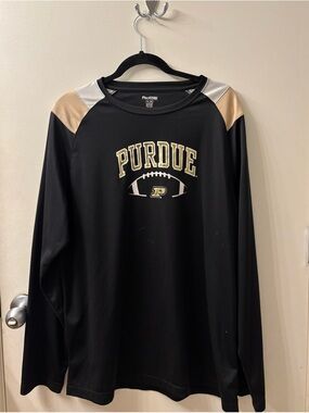 Pro Edge Black Crew Neck Performance Tee